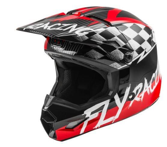 Шлем детский (кроссовый) FLY RACING KINETIC SKETCH ECE красный/черный/серый